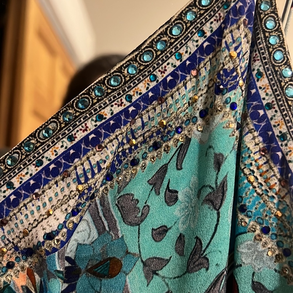 Camilla Maxi Dress With Tie Front - Picture 5 of 6